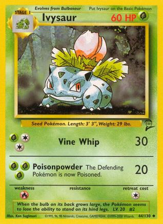 Ivysaur (44/130) - [Vintage: Base Set 2] Pokemon Single Pokémon
