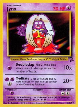 Jynx (45/130) [Vintage: Base Set 2] Pokemon Single Pokémon
