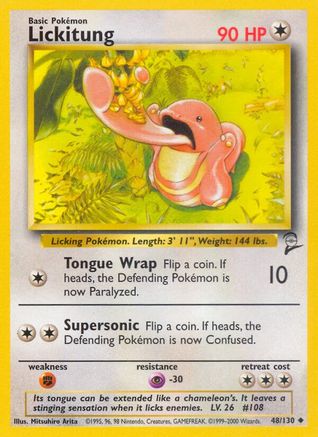 Lickitung (48/130) [Vintage: Base Set 2] Pokemon Single Pokémon