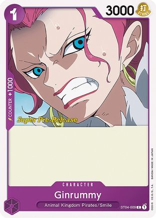Ginrummy (ST04-009) [Super Pre-Release Starter Deck 4: Animal Kingdom Pirates] One Piece Single Bandai