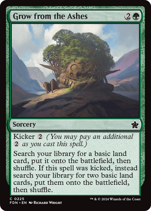 Grow from the Ashes (FDN-225) [Foundations] MTG Single Wizards of the Coast