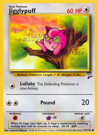 Jigglypuff (77/130) [Vintage: Base Set 2] Pokemon Single Pokémon