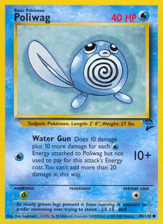 Poliwag (88/130) [Vintage: Base Set 2] Pokemon Single Pokémon