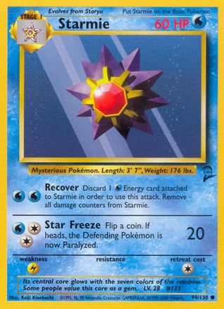 Starmie 94/130 [Vintage: Base Set 2] Pokemon Single Pokémon