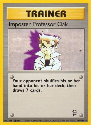 Imposter Professor Oak 102/130 [Vintage: Base Set 2] Pokemon Single Pokémon