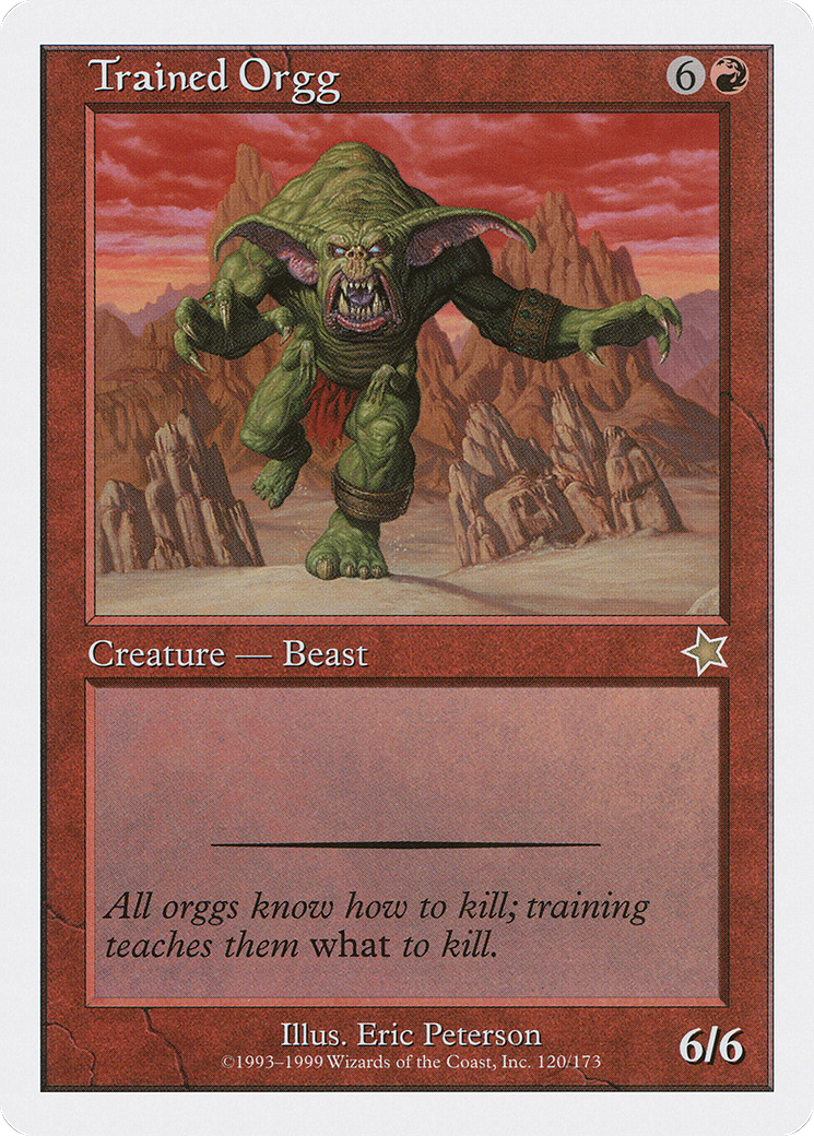 Trained Orgg (S99-120) [Misc] Starter 1999 MTG Single Wizards of the Coast