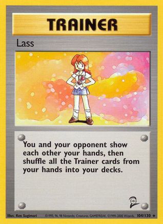 Lass 104/130 [Vintage: Base Set 2] Pokemon Single Pokémon
