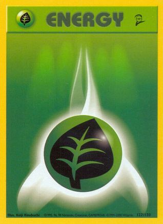 Grass Energy 127/130 [Vintage: Base Set 2] Pokemon Single Pokémon