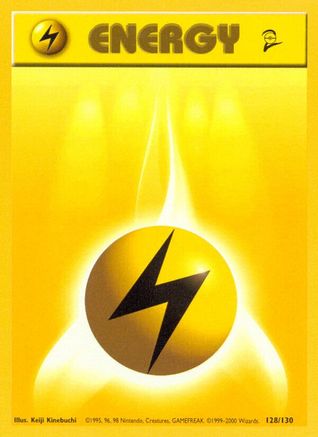 Lightning Energy 128/130 [Vintage: Base Set 2] Pokemon Single Pokémon
