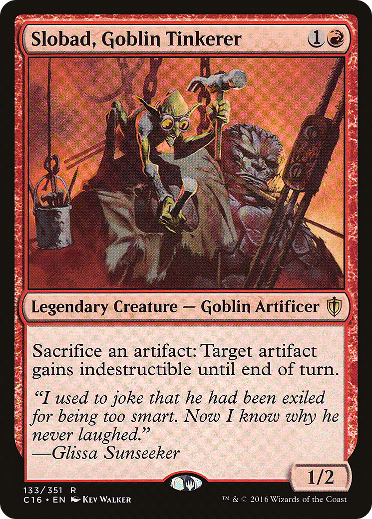 Slobad, Goblin Tinkerer (C16-133) [Commander 2016] MTG Single Wizards of the Coast