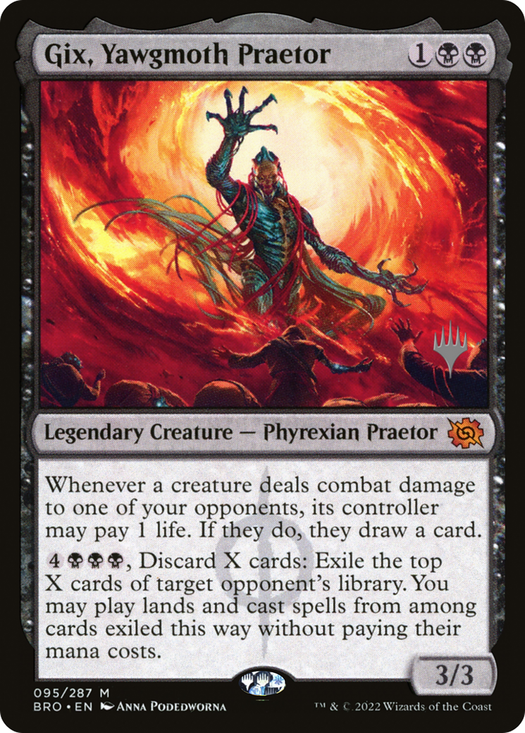 Gix, Yawgmoth Praetor (PPBRO-095) [The Brothers' War Promos] Foil MTG Single Wizards of the Coast