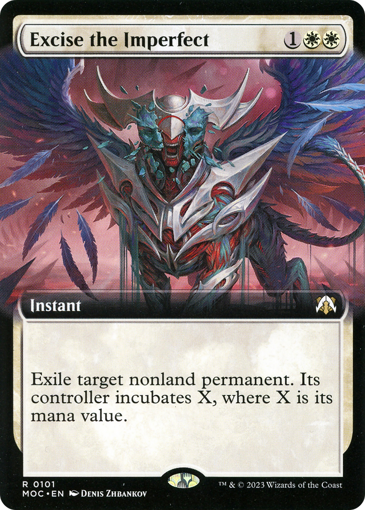 Excise the Imperfect (MOC-101) [March of the Machine Commander] (Extended Art) MTG Single Wizards of the Coast