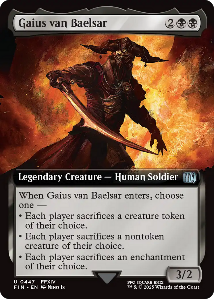 Gaius van Baelsar (FIN-447) [FINAL FANTASY] (Extended Art) Foil MTG Single Wizards of the Coast