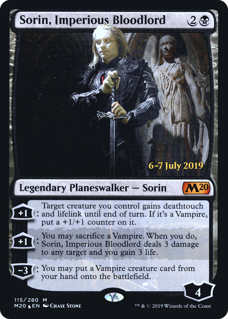 Sorin, Imperious Bloodlord (PRE-115) [Core Set 2020 Promos] Foil MTG Single Wizards of the Coast