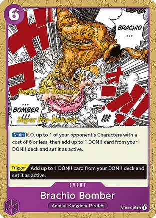 Brachio Bomber (ST04-015) [Super Pre-Release Starter Deck 4: Animal Kingdom Pirates] One Piece Single Bandai