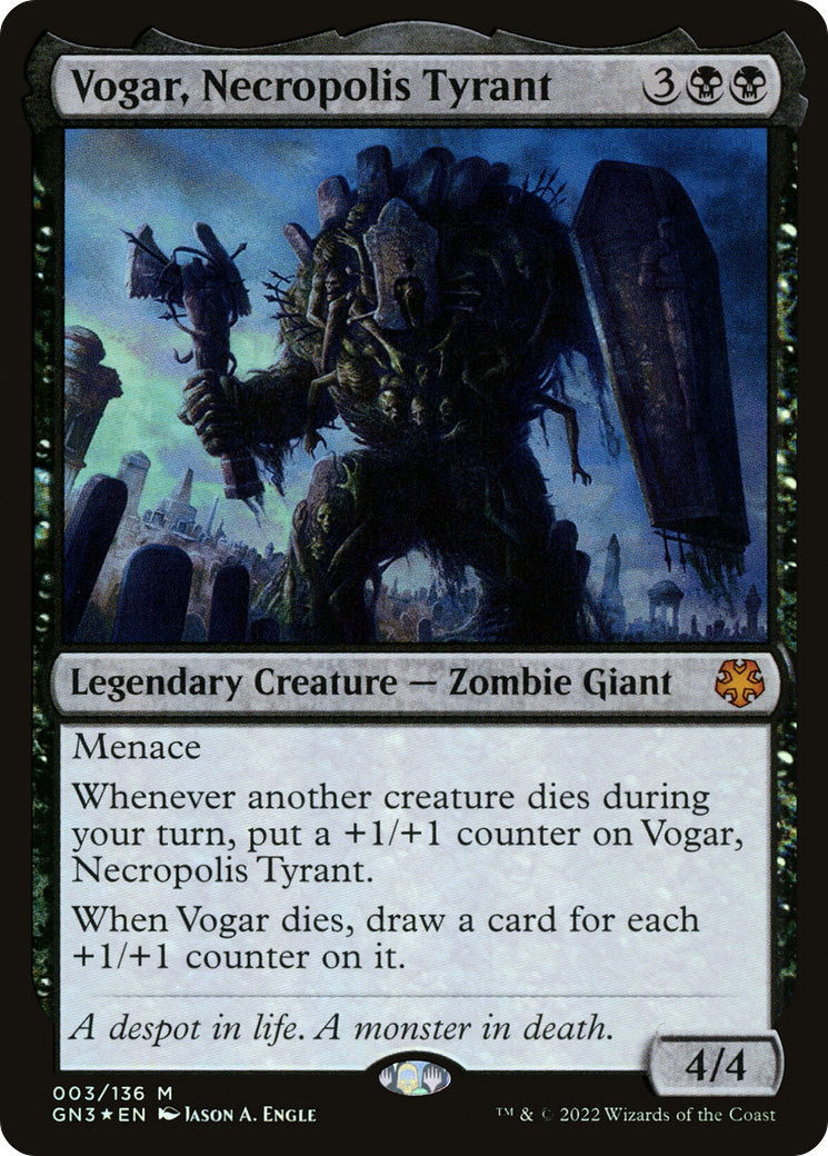Vogar, Necropolis Tyrant (GN3-003) [Misc] Game Night: Free-for-All Foil MTG Single Wizards of the Coast