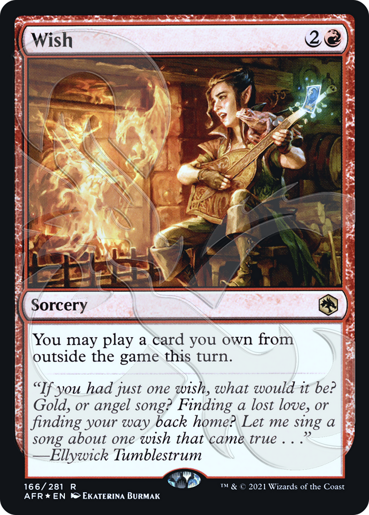 Wish (AFR&-166) [Adventures in the Forgotten Realms Promos] Foil MTG Single Wizards of the Coast