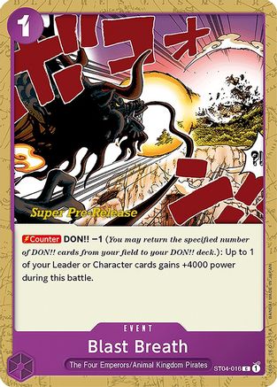 Blast Breath (ST04-016) [Super Pre-Release Starter Deck 4: Animal Kingdom Pirates] One Piece Single Bandai