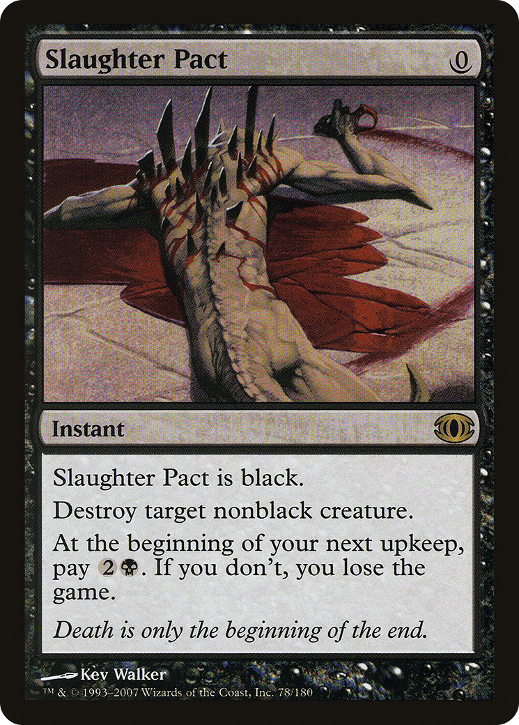 Slaughter Pact (FUT-078) [Future Sight] Foil MTG Single Wizards of the Coast