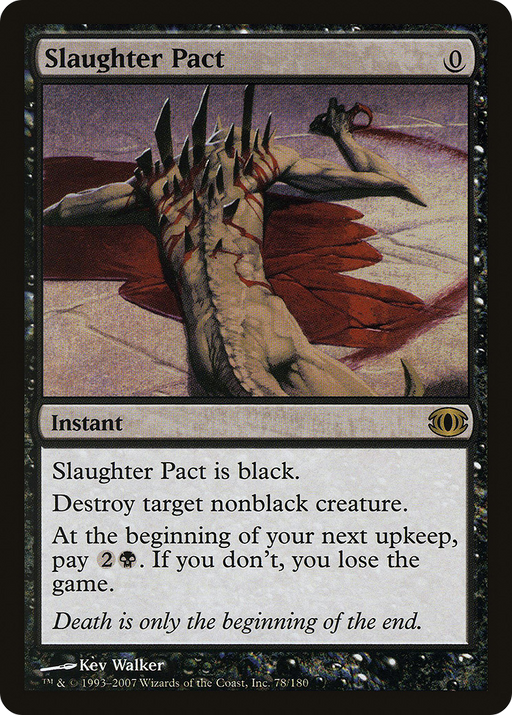 Slaughter Pact (FUT-078) [Future Sight] Foil MTG Single Wizards of the Coast