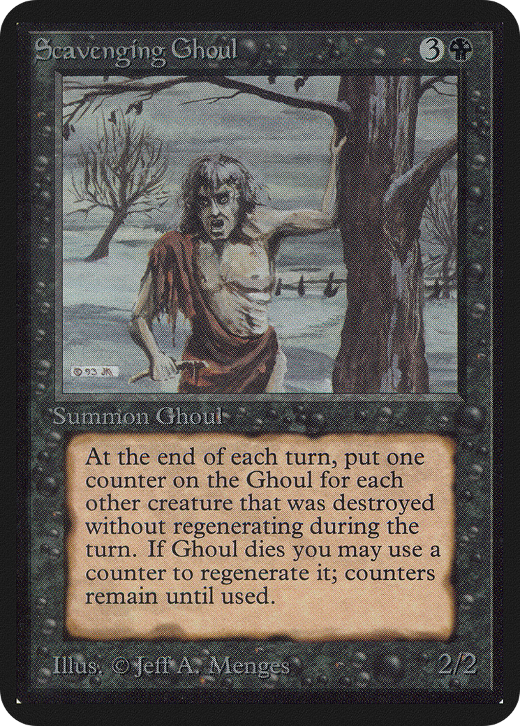 Scavenging Ghoul (LEA-126) [Oldschool] Limited Edition Alpha MTG Single Wizards of the Coast