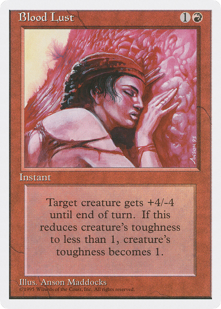 Blood Lust (4ED-178) [Fourth Edition] MTG Single Wizards of the Coast