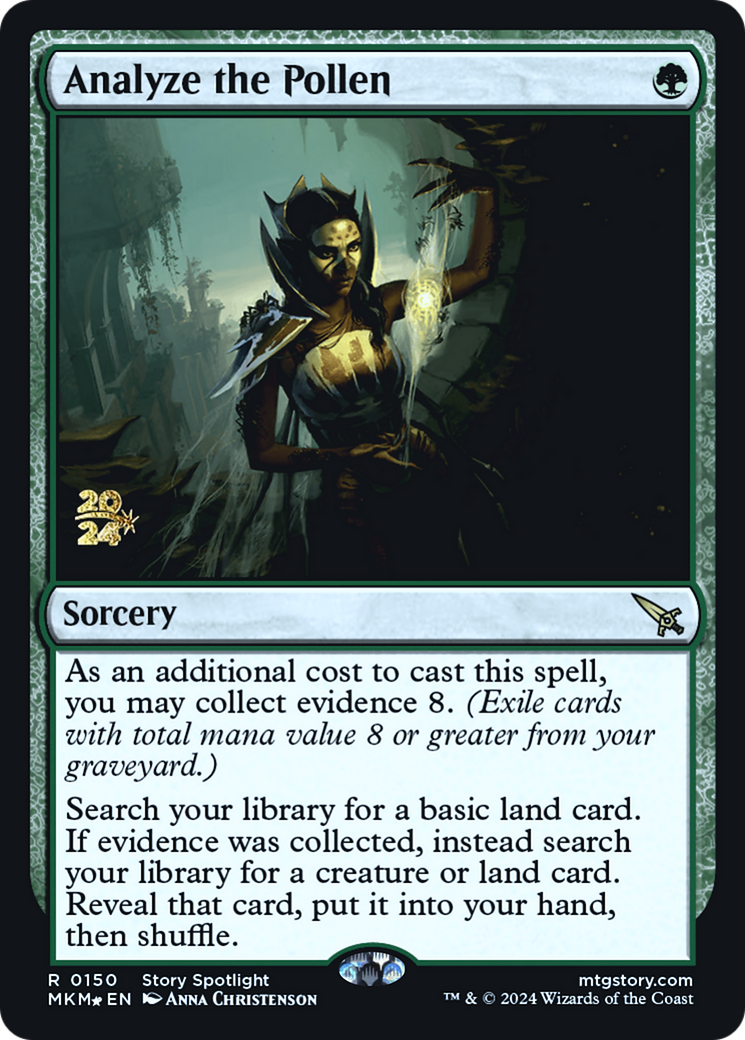 Analyze the Pollen (PRE-150) [Murders at Karlov Manor Promos] Foil MTG Single Wizards of the Coast