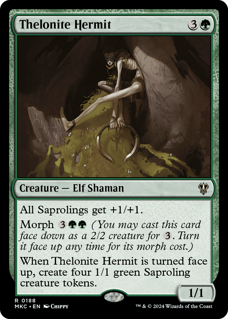 Thelonite Hermit (MKC-188) [Murders at Karlov Manor Commander] MTG Single Wizards of the Coast