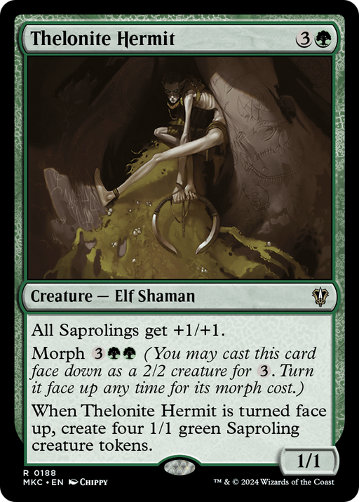 Thelonite Hermit (MKC-188) [Murders at Karlov Manor Commander] MTG Single Wizards of the Coast