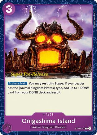 Onigashima Island (ST04-017) [Super Pre-Release Starter Deck 4: Animal Kingdom Pirates] One Piece Single Bandai