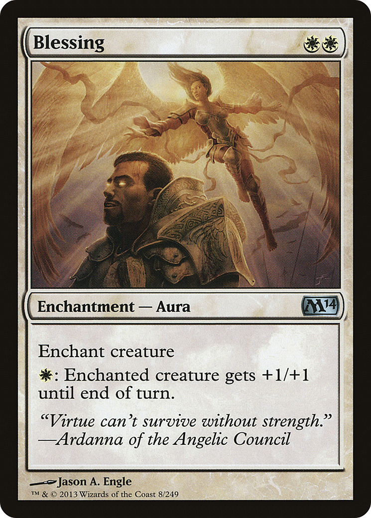 Blessing (M14-008) [Magic 2014] MTG Single Wizards of the Coast