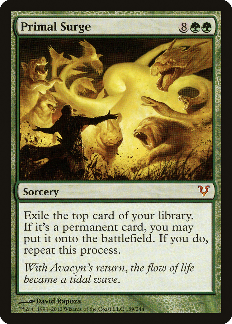 Primal Surge (AVR-189) [Avacyn Restored] MTG Single Wizards of the Coast