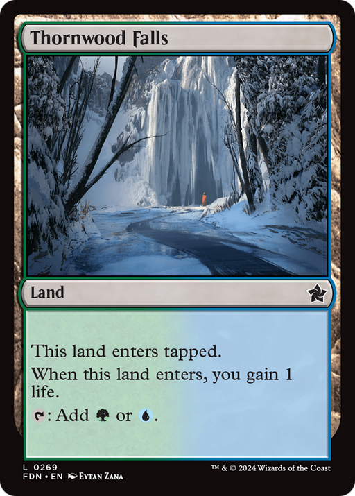 Thornwood Falls (FDN-269) [Foundations] Foil MTG Single Wizards of the Coast