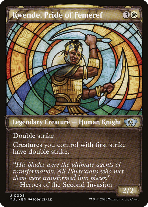 Kwende, Pride of Femeref (MUL-005) [Multiverse Legends] (Showcase) Foil MTG Single Wizards of the Coast