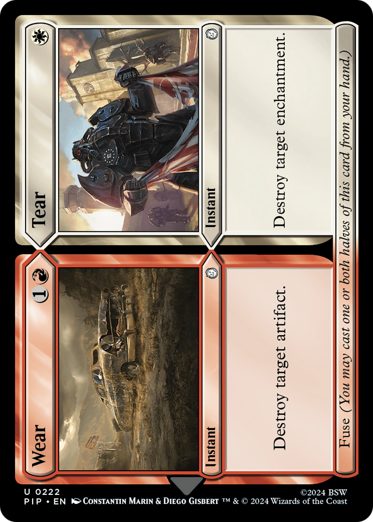 Wear // Tear (PIP-222) [Fallout] MTG Single Wizards of the Coast