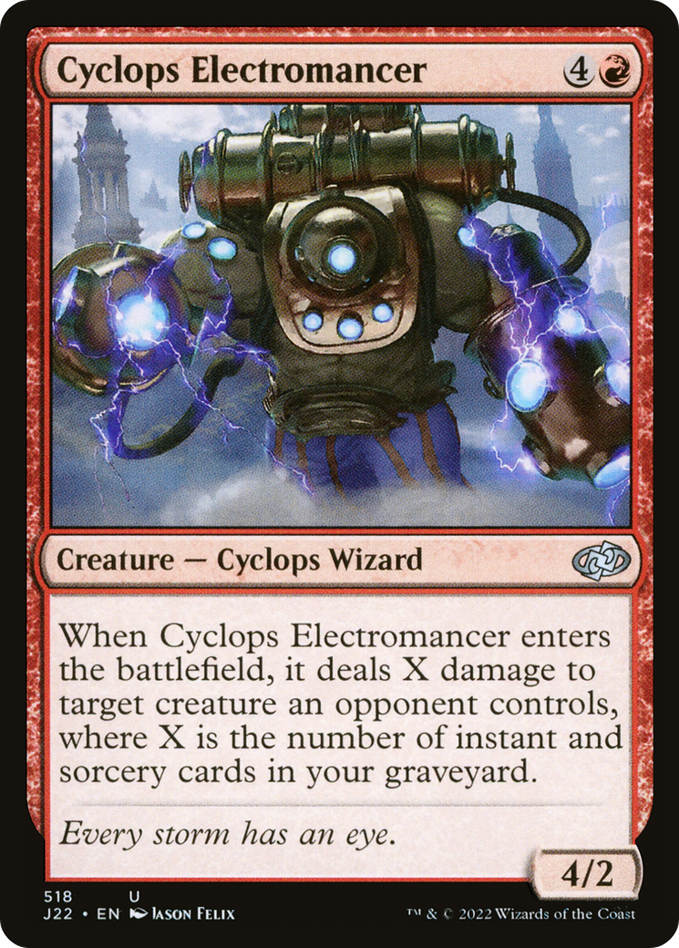Cyclops Electromancer (J22-518) [Jumpstart 2022] MTG Single Wizards of the Coast