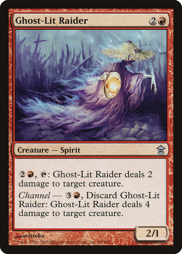Ghost-Lit Raider (SOK-099) [Saviors of Kamigawa] MTG Single Wizards of the Coast