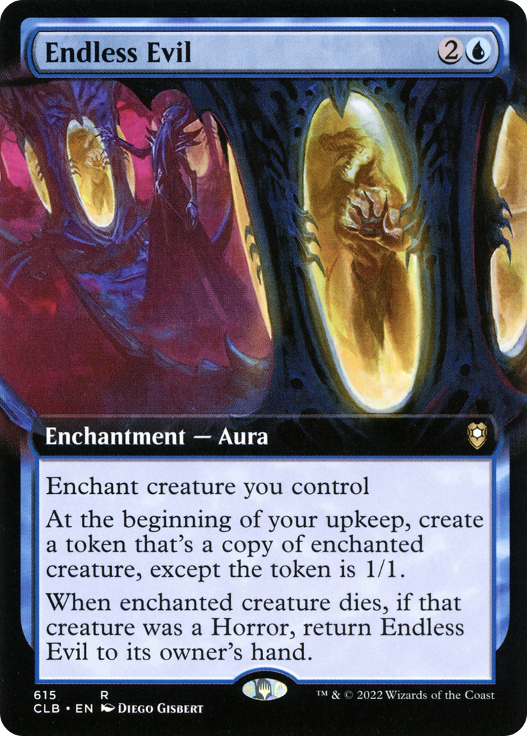 Endless Evil (CLB-615) [Commander Legends: Battle for Baldur's Gate] (Extended Art) MTG Single Wizards of the Coast