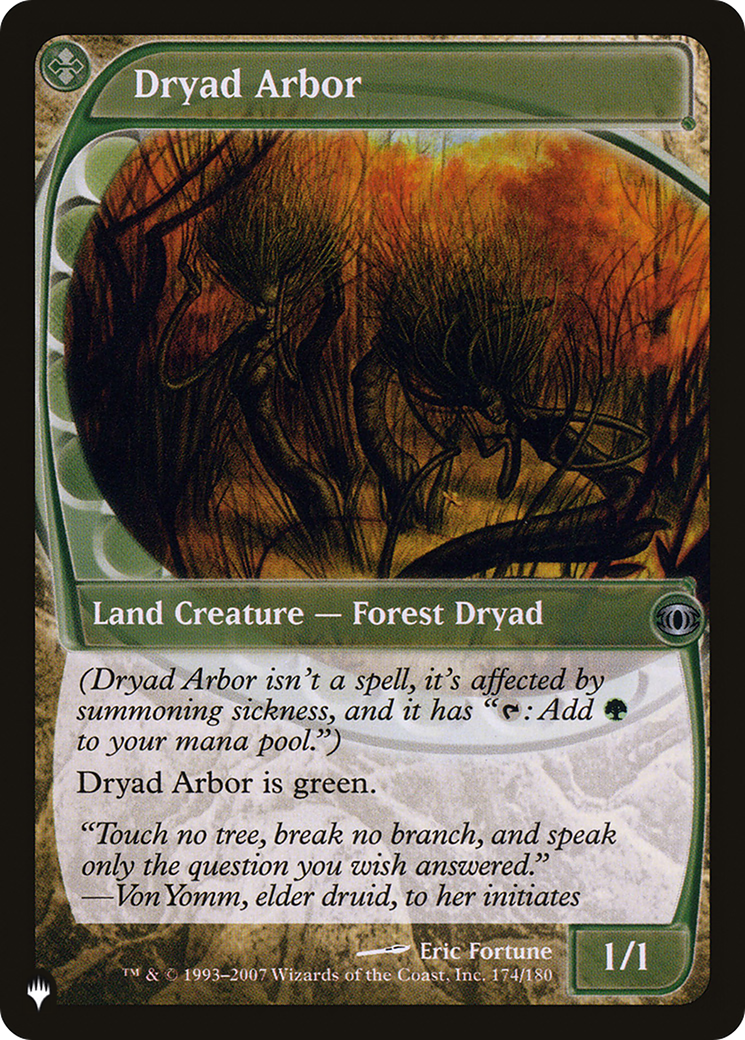 Dryad Arbor (LIST-174/180) [Mystery Booster] The List MTG Single Wizards of the Coast