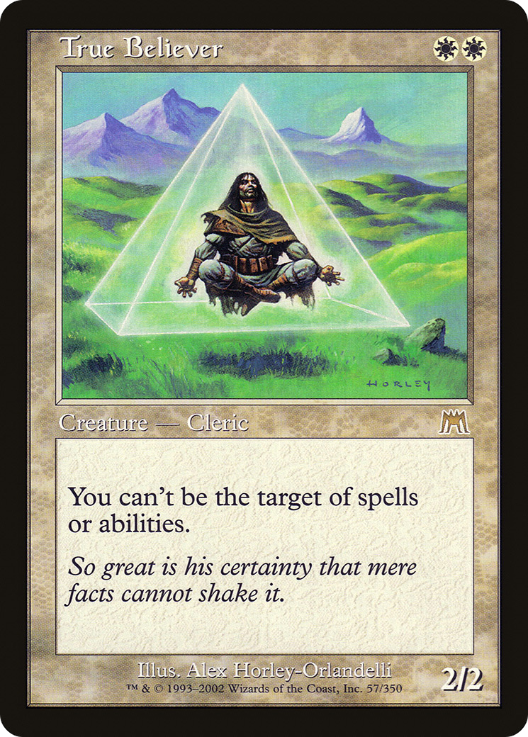 True Believer (ONS-057) [Onslaught] Foil MTG Single Wizards of the Coast