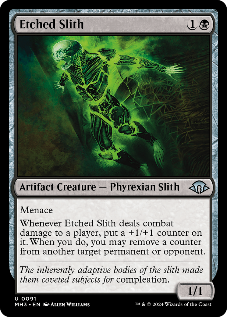Etched Slith (MH3-091) [Modern Horizons 3] Foil MTG Single Wizards of the Coast