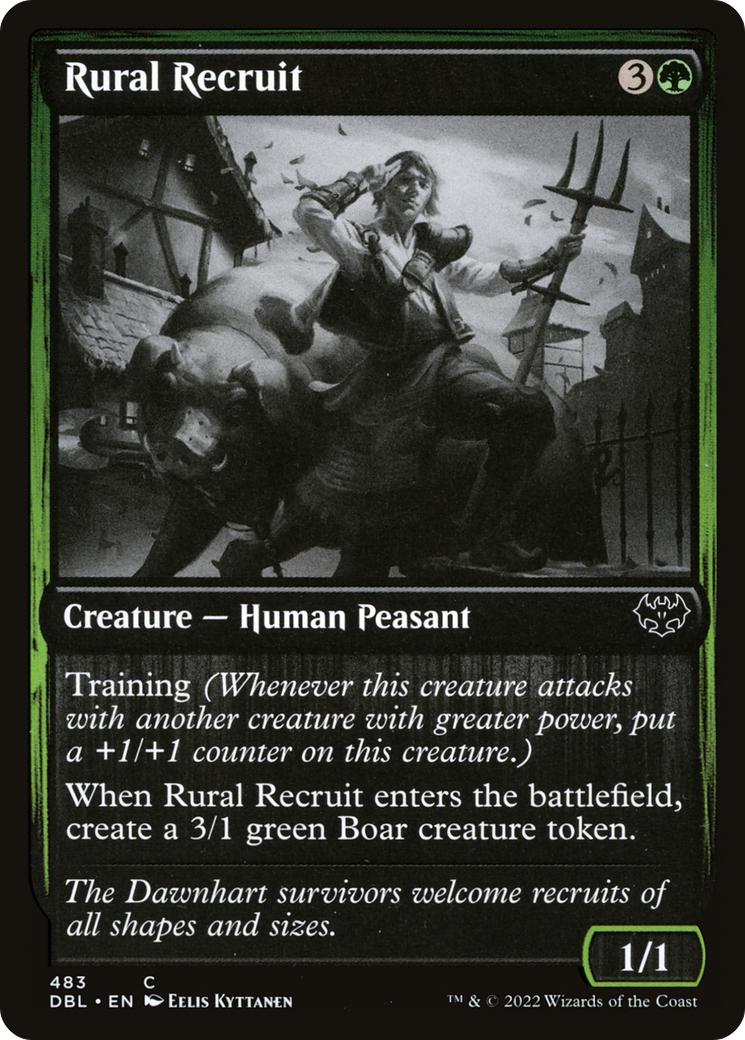 Rural Recruit (DBL-483) [Innistrad: Double Feature] MTG Single Wizards of the Coast