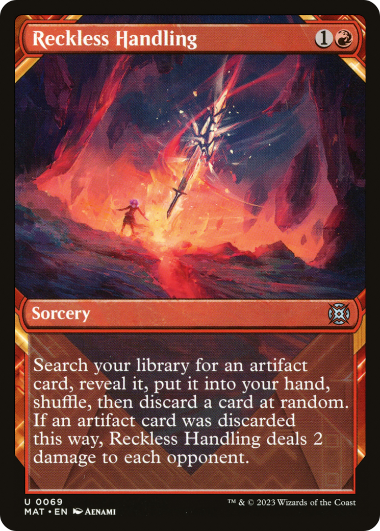 Reckless Handling (MAT-069) [March of the Machine: The Aftermath] (Showcase) Foil MTG Single Wizards of the Coast