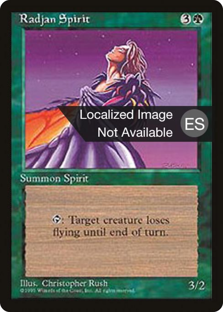 Radjan Spirit (4BB-266) [Fourth Edition Foreign Black Border] MTG Single Wizards of the Coast