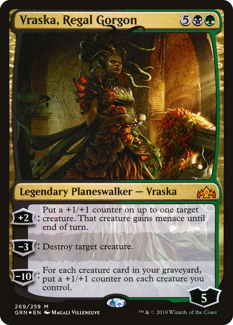 Vraska, Regal Gorgon (GRN-269) [Guilds of Ravnica] Foil MTG Single Wizards of the Coast