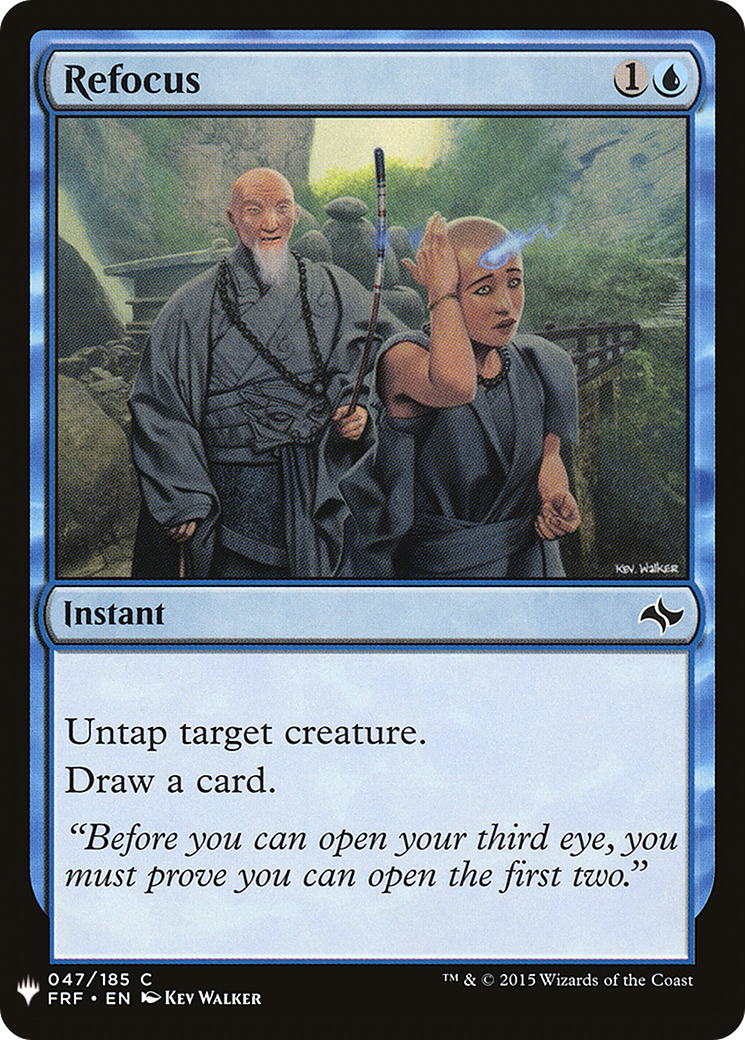 Refocus (LIST-FRF-47) [Mystery Booster] The List MTG Single Wizards of the Coast