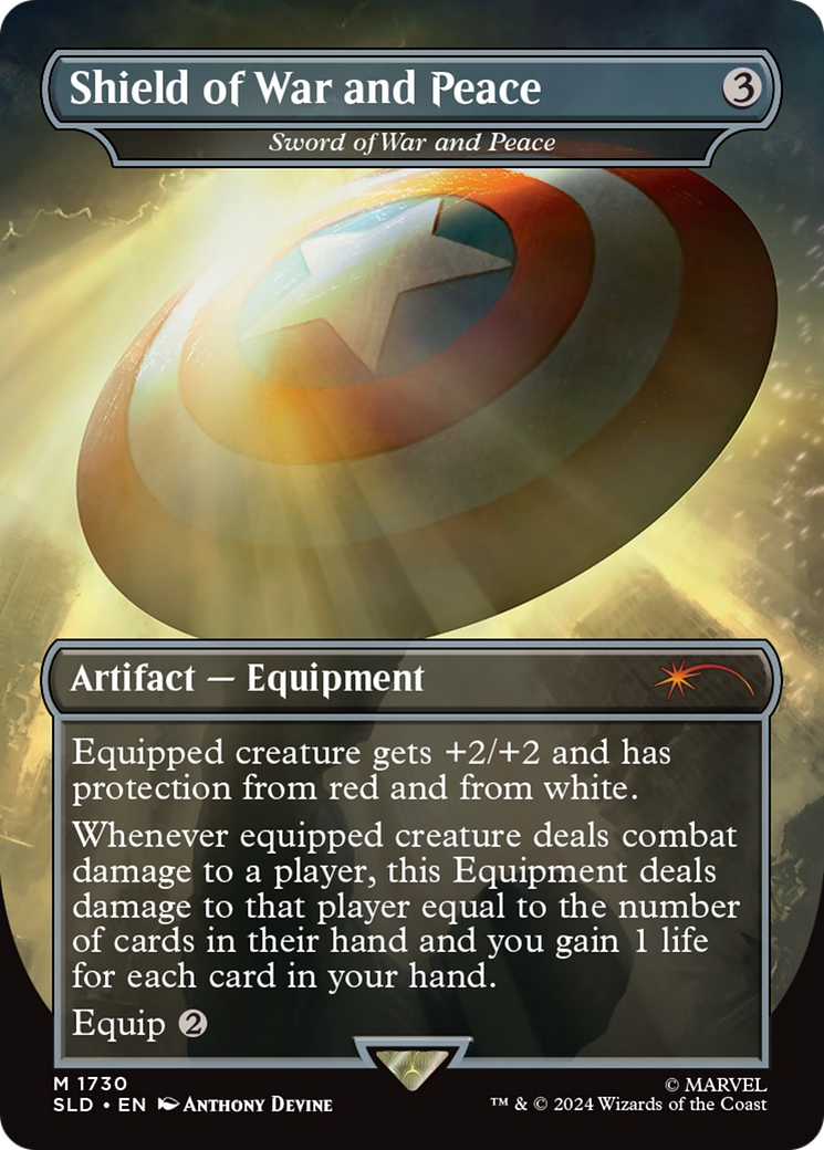 Shield of War and Peace - Sword of War and Peace (SLD-1730) [Secret Lair] Drop (Borderless) MTG Single Wizards of the Coast