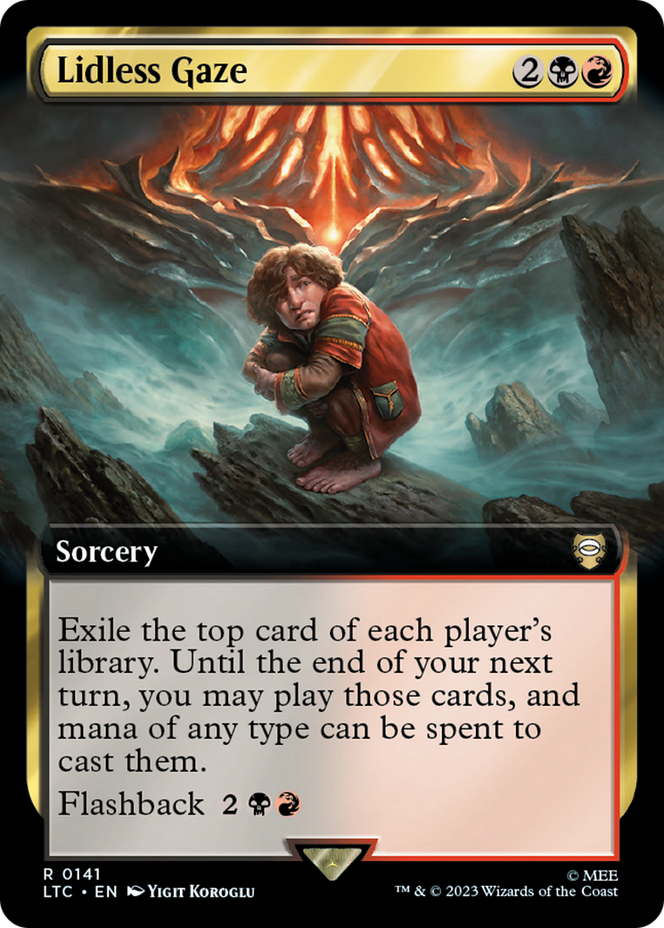 Lidless Gaze (LTC-141) [Tales of Middle-earth Commander] (Extended Art) MTG Single Wizards of the Coast