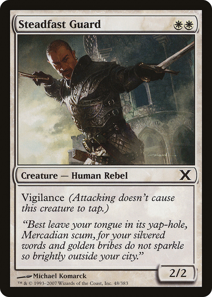 Steadfast Guard (10E-048) [Tenth Edition] MTG Single Wizards of the Coast