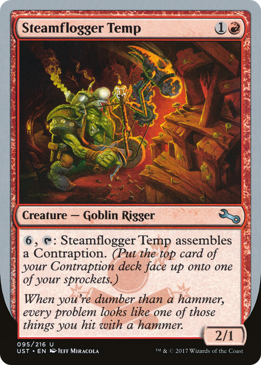 Steamflogger Temp (UST-095) [Unstable] Foil MTG Single Wizards of the Coast